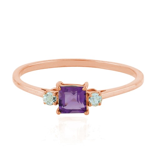 Bague ancienne rose - rose, 10