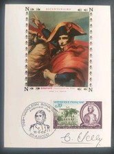 CARTE PREMIER JOUR BICENTENAIRE NAPOLÉON TIMBRE N° 1610 OBL AJACCIO 1969