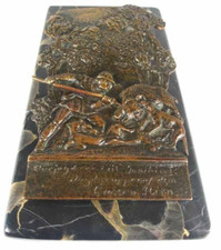 Porte papier relief bronze - porte-papier,