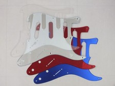 8 Trou STRATOCASTER Scratch Plaque Pickguard 3 Miroir & Transparent pour FENDER