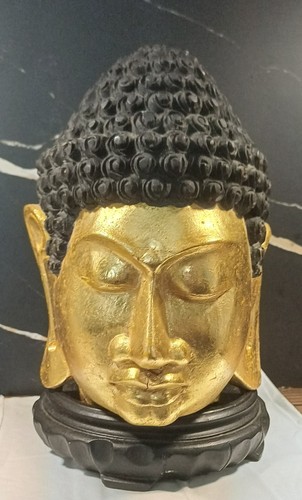 Ancienne tête bouddha en - ancienne, de
