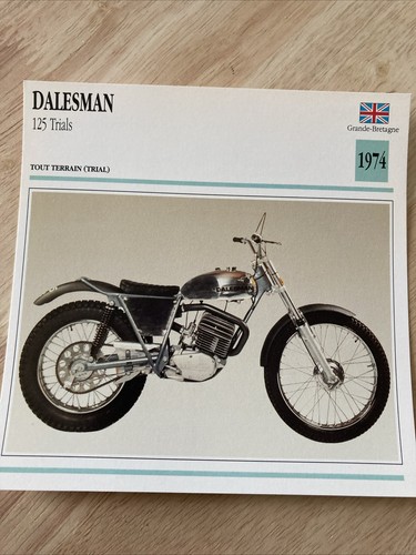 Dalesman 125 1974 trial carte