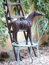Large Vintage Horse Leather Covered 21" Tall Figurine Home Farmhouse Decor 20TH