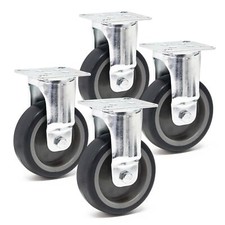 Kit 4x Roulettes fixes 75mm