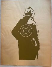 Affiche mai 68 - CRS cible -  Sérigraphie 1968 - ORIGINALE