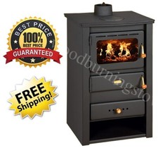 Poêle à bois avec dessus en