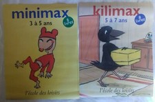  Lot de 2 petites AFFICHEs  L ECOLE DES LOISIRS  2005 minimax et kilimax 30x40cm