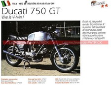 DUCATI 750 GT 1972 Fiche Moto