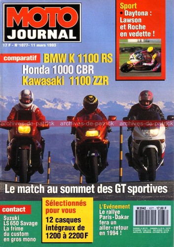 Moto journal 1077 honda - journal,