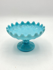 PORTIEUX - COUPE EN OPALINE DE FOIRE BLEUE