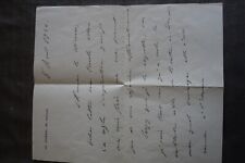  Lettre manuscrite Général de Gaulle, 1946, enveloppe timbrée de Colombey.