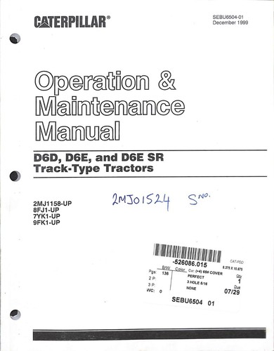 Caterpillar d6d d6e - d6d,