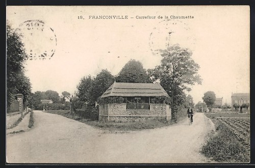 Cpa franconville carrefour de - cpa,