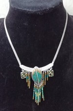 TARATATA COLLIER Perles style indien ras du cou Vintage 