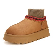 Bottes Pour Femme Hiver Plateforme Boots Mini-Bottines de Neige Femme Antidér...