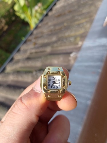 Montre bague doré - doré, réglable