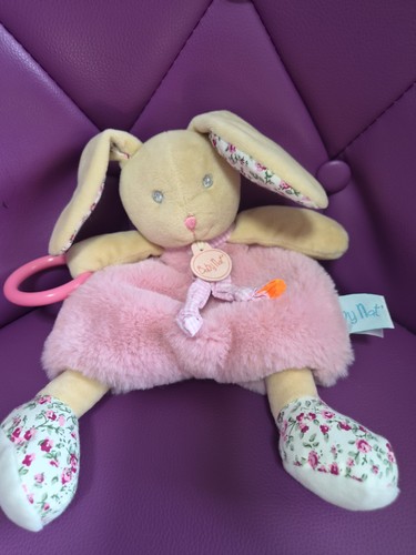 Doudou lapin baby nat rose - lapin,