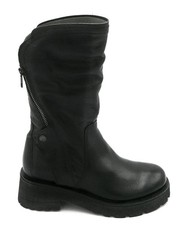 Felmini D236 Bottine Cuir Bottalata Noir Fermeture Éclair Fond C / Armé T.5cm 2/