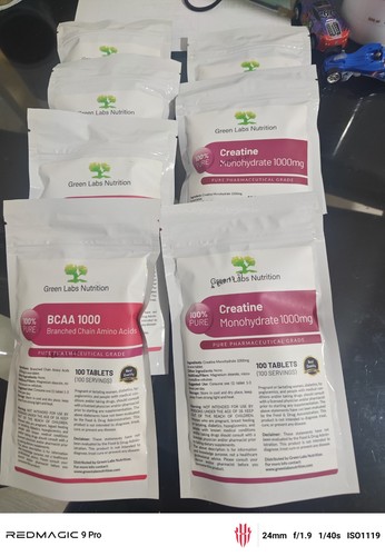 Bcaa créatine green labs - créatine,