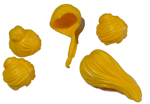 Playmobil perruques blondes - x5,