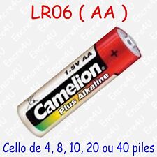 Pile Alcaline Plus AA LR06 LR6 R6 MN1500 AM3 E91 Mignon 1,5V : x 1 4 8 10 20 40