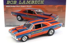 1:18 ACME 1968 DODGE DART SUPER STOCK BOB LAMBECK Orange/ Bleu