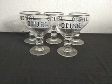 Lot de 5 verres à bière "ORVAL"  33cl Bon État Livraison Offerte !!!!!