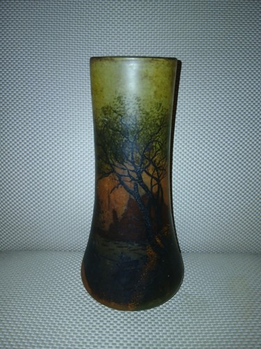 Grand vase legras décor - legras, à
