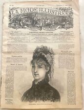 La Mode Illustrée n° 11 du 15 Mars 1885 journal de la famille Mode et Broderie