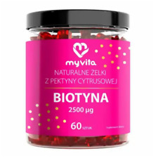 MyVita Biotine 2500 µg, gelée de pectine d'agrumes, 60 gels