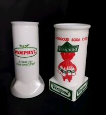 2 Porte Paille Publicitaires 50's Soda VERIGOUD Savignac & Jus de Fruit PAMPRYL 