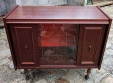 Petit Meuble BAR sur roulettes vintage "Apollo Rustique"