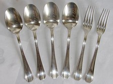 07C11 PARTIE MENAGERE CUILLÈRES ET FOURCHETTES CHRISTOFLE ART DÉCO MODÈLE BOREAL