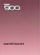 catalogue / brochure Saab 900 Turbo 16 S 1984 France