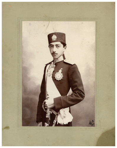 Qajar elite portrait - elite,, of