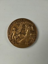 Ancienne Médaille en bronze signée  G.SIMON horticulture