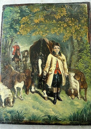 Huile sur papier - , enfant