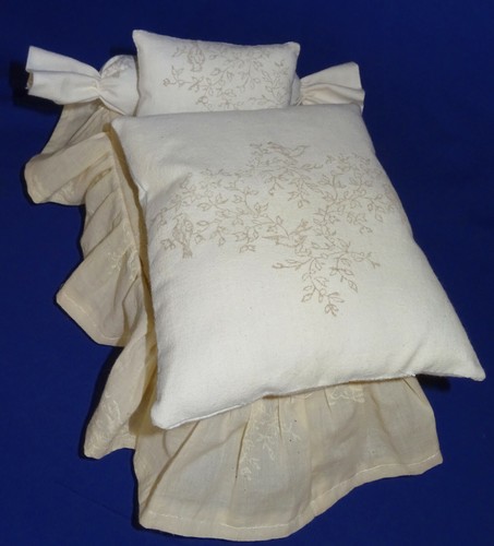Housse tissu oiseaux crème - en,