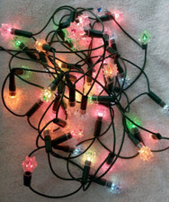 Guirlande électrique de Sapin de Noël Vintage 50 Lampes Non Clignotantes