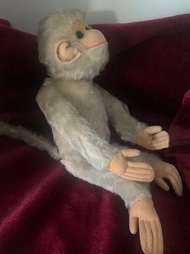 Ancien petit singe peluche - singe,