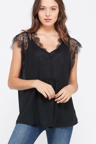 Giselle lace trimmed cami - lace,