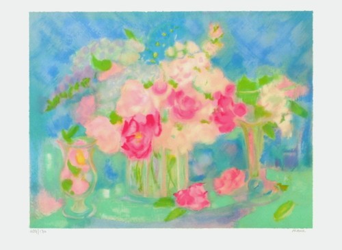 Michèle gour bouquet roses - gour,