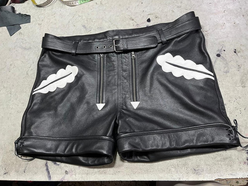 Nouveau short cuir souple - short,