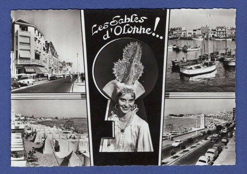 Cpa carte postale les - carte,