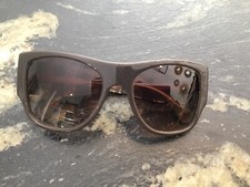 Authentique Lunettes De Soleil Marron Chanel Tbe