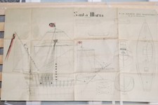 Plan bateau Santa maria 116x72