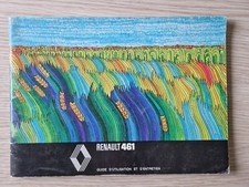 notice d'entretien CONCESSIONNAIRE N.E 272 RENAULT TRACTEUR 461