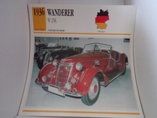 FICHE carte CARD voiture car