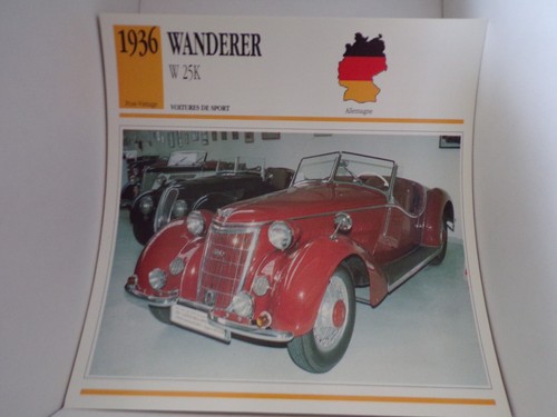 Fiche carte card - carte, voiture