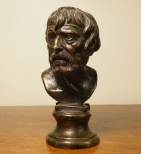 Buste De Sénèque En Bronze, Italie XIXe Siècle Grand Tour romain antique